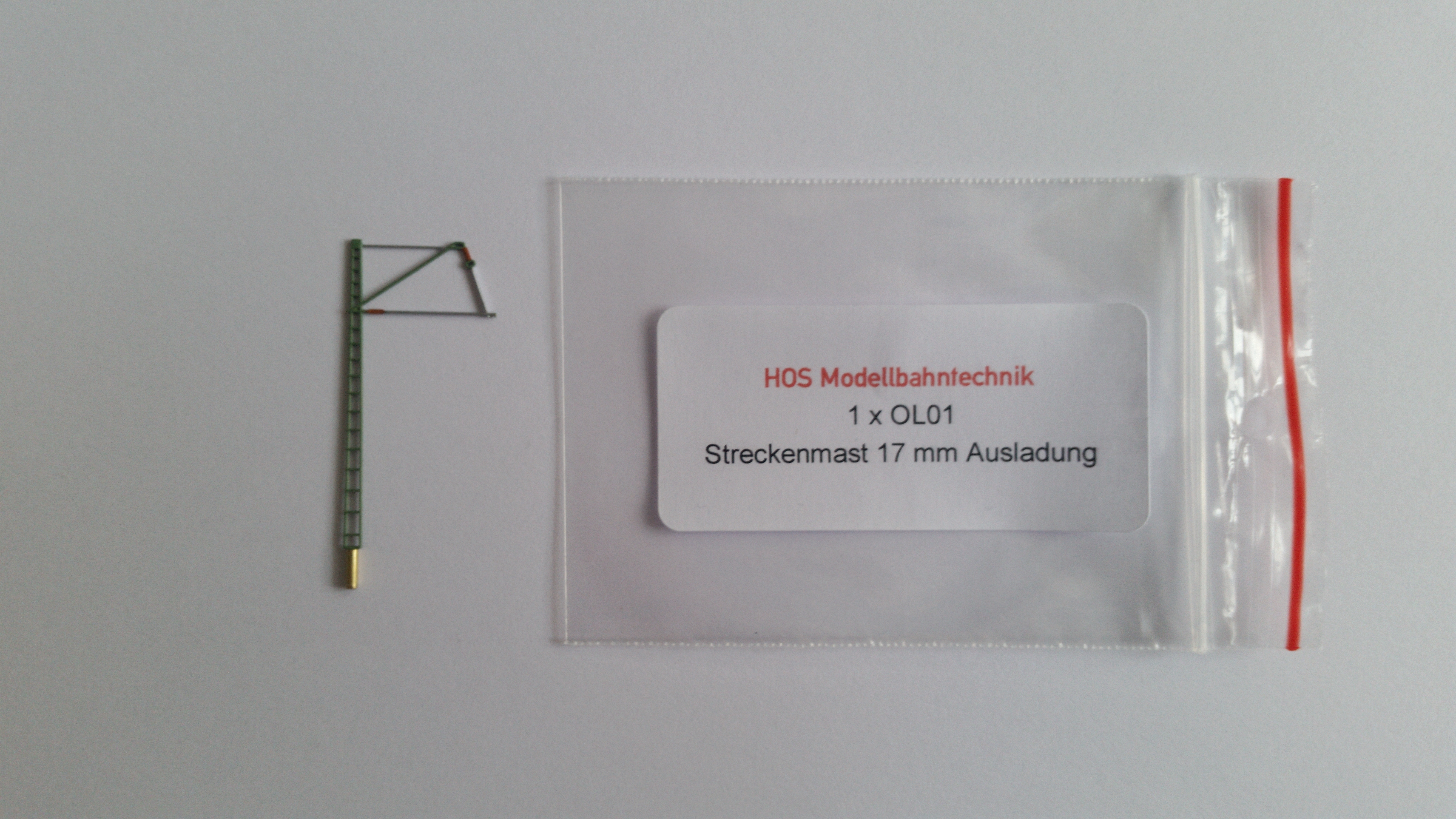 HOS OL 01 - Oberleitungs-Streckenmast, Neusilber,